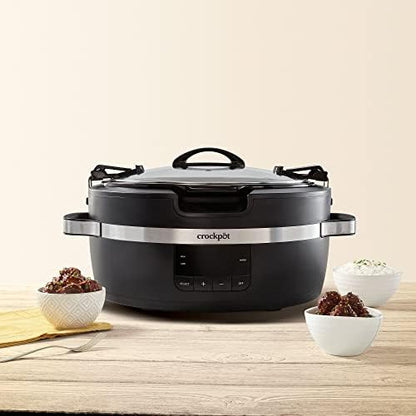 Crock-Pot Thermoshield 6 Quart Slow Cooker with Carry Handles - Choice 414