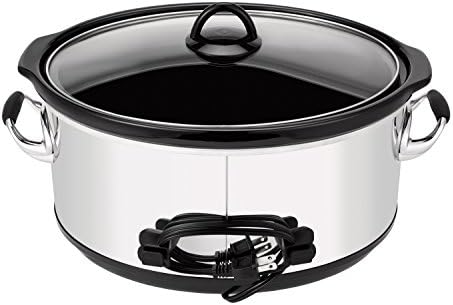 Crock-Pot 7 Quart Programmable Slow Cooker – Polished Platinum - Choice 398