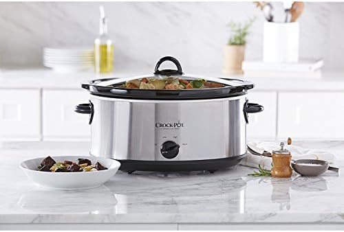 Crock-Pot 7 Quart Oval Manual Slow Cooker – Stainless Steel - Choice 154