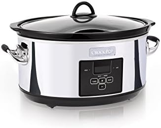 Crock-Pot 7 Quart Programmable Slow Cooker – Polished Platinum - Choice 398