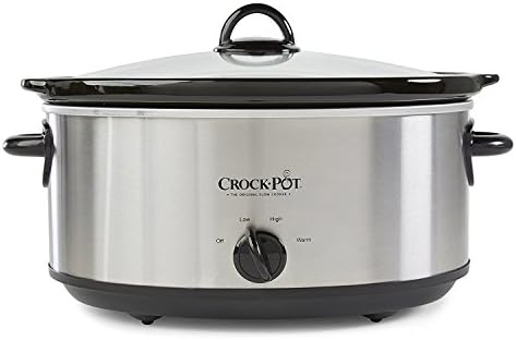 Crock-Pot 7 Quart Oval Manual Slow Cooker – Stainless Steel - Choice 154