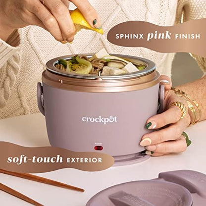 Crock-Pot Electric Lunch Box Food Warmer 20oz – Blush Pink - Choice 472