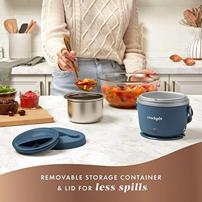 Crock-Pot Electric Lunch Box Food Warmer 20oz – Faded Blue - Choice 649