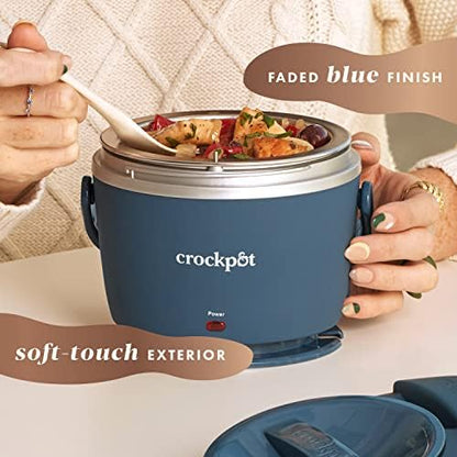 Crock-Pot Electric Lunch Box Food Warmer 20oz – Faded Blue - Choice 649