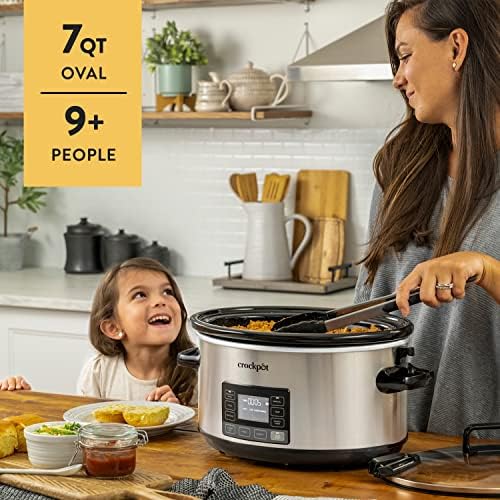 Crock-Pot 7 Quart Portable Programmable Slow Cooker with Timer - Choice 269