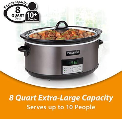 Crock-Pot 8 Quart Programmable Slow Cooker with Auto Warm - Choice 443