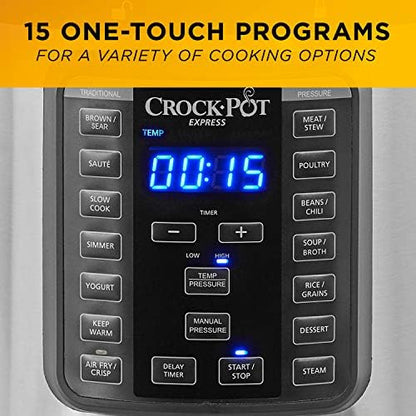 Crock-Pot Express Crisp 8 Quart 10-in-1 Pressure Cooker - Choice 834