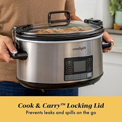 Crock-Pot 7 Quart Portable Programmable Slow Cooker with Timer - Choice 269