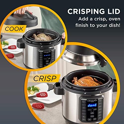 Crock-Pot Express Crisp 8 Quart 10-in-1 Pressure Cooker - Choice 834