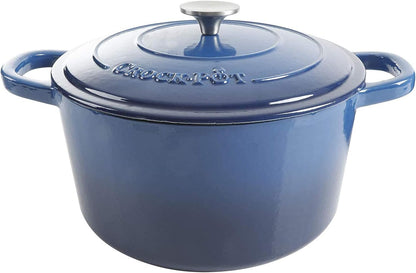 Crock-Pot 3 Quart Enameled Cast Iron Dutch Oven – Aqua - Choice 105