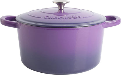Crock-Pot 3 Quart Enameled Cast Iron Dutch Oven – Aqua - Choice 105