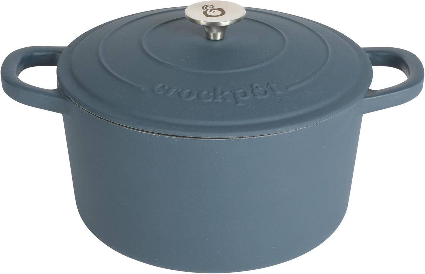Crock-Pot 3 Quart Enameled Cast Iron Dutch Oven – Aqua - Choice 105