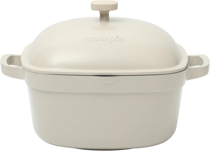 Crock-Pot 3 Quart Enameled Cast Iron Dutch Oven – Aqua - Choice 105