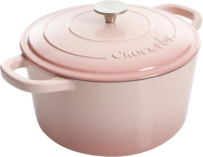 Crock-Pot 3 Quart Enameled Cast Iron Dutch Oven – Aqua - Choice 105